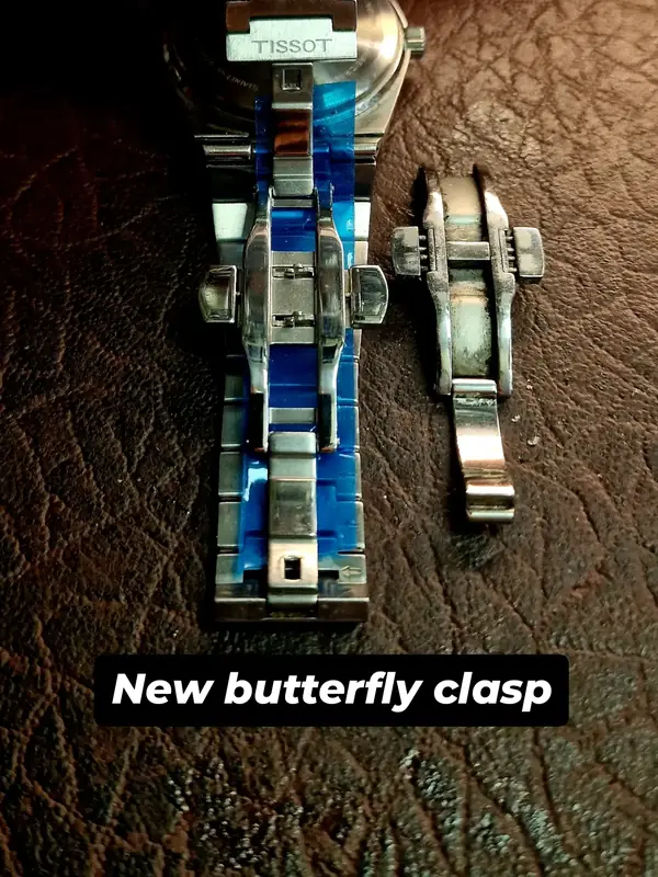Tissot bracelet with a new butterfly clasp